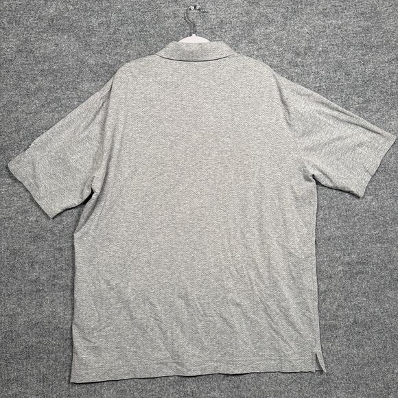 FJ FootJoy Mens Size XXL Dots Golf Polo Shirt Gray Performance Short Sleeves - Picture 2 of 8